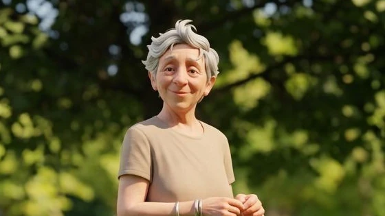 Grandma as a ToonBee character